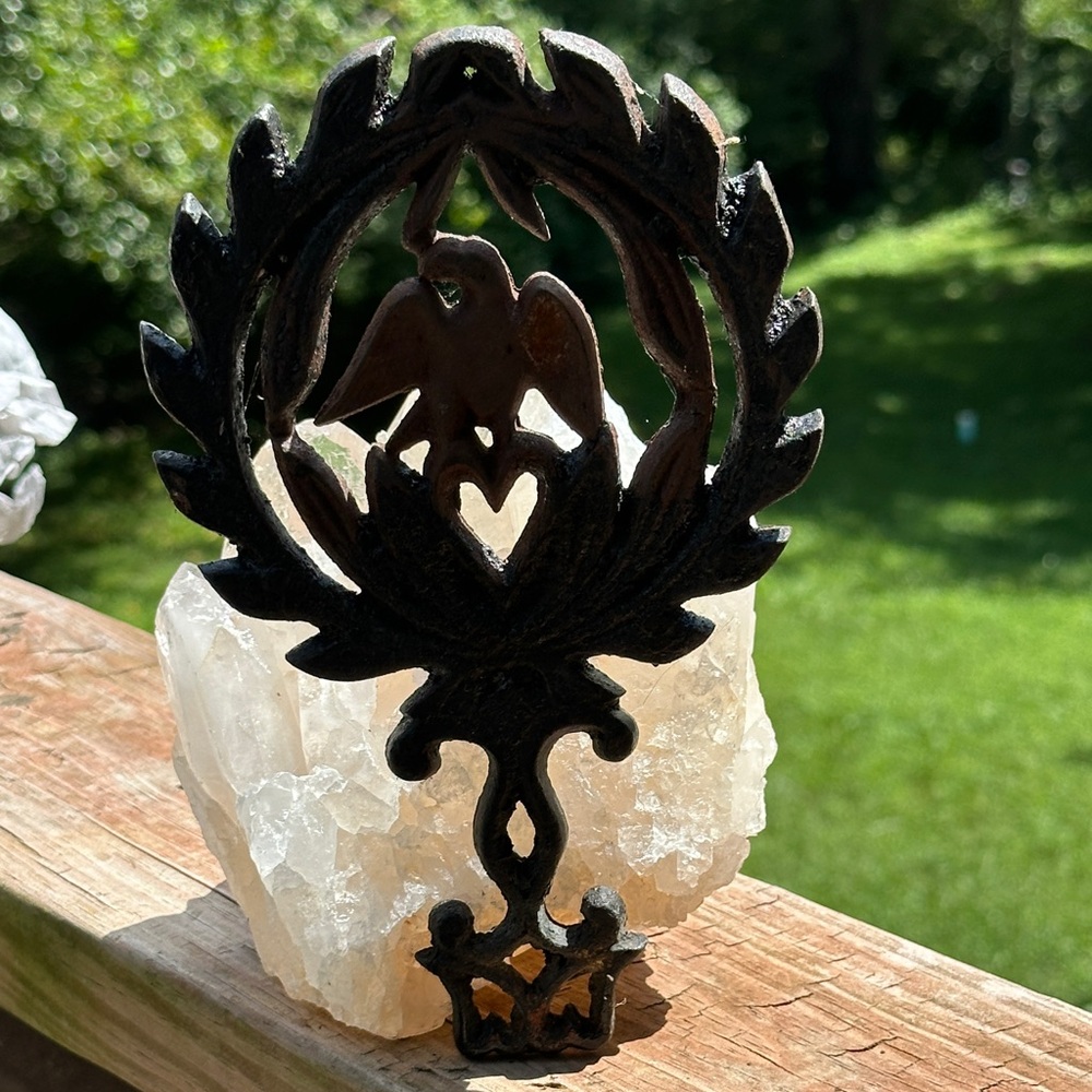 Cast iron Blue Heron Trivet